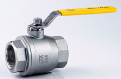 2 piece stainless steel ball valve